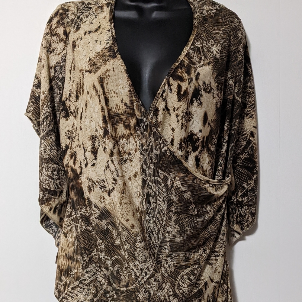 Women's Zoey Beth Short Sleeve Top Size 1X